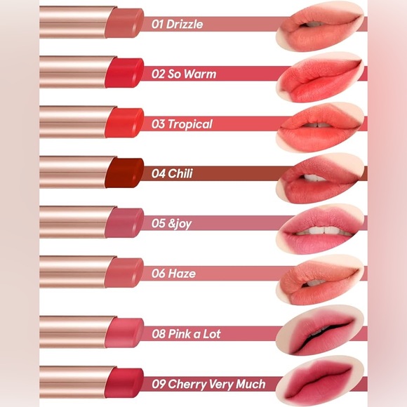 ATHÉ Authentic Airy Lip Balm 04 CHILLI, Korean Vegan Color Lip Blam - Picture 5 of 9